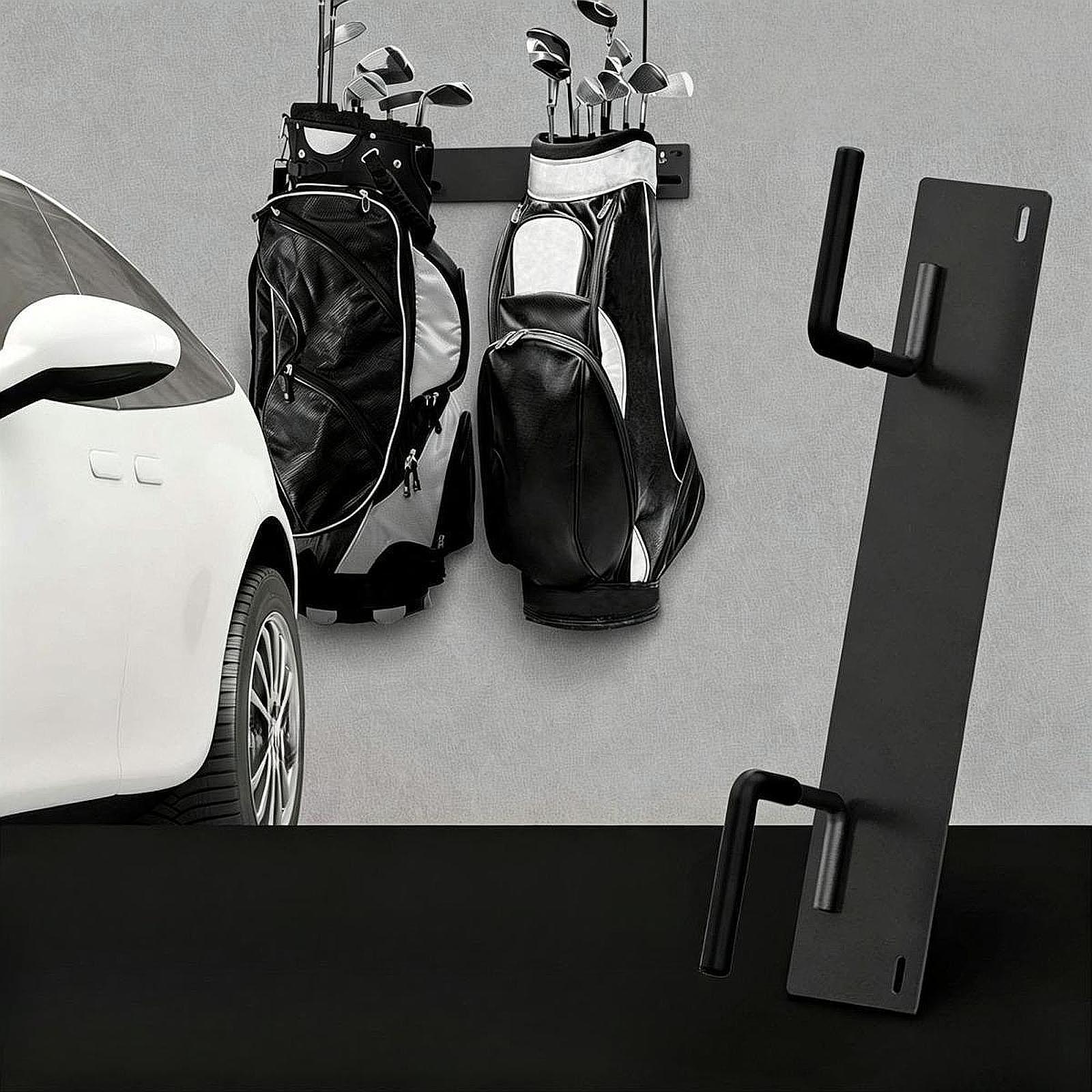 Golf Equipment Organizer For Garage - Golfbag-organizer, wandmontage, uitrustinghouder met rubberen beschermde