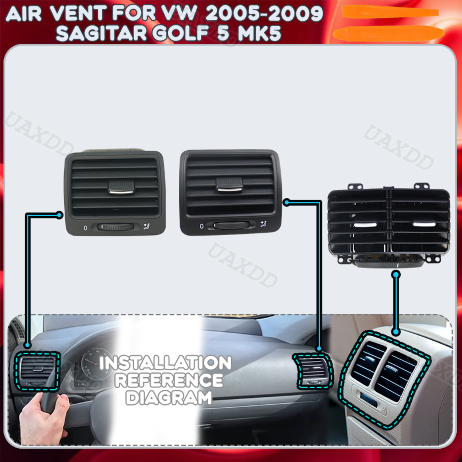 Golf Equipment Outlet - Onderdelen Ventilatieopening Auto voor VW 2005-2009