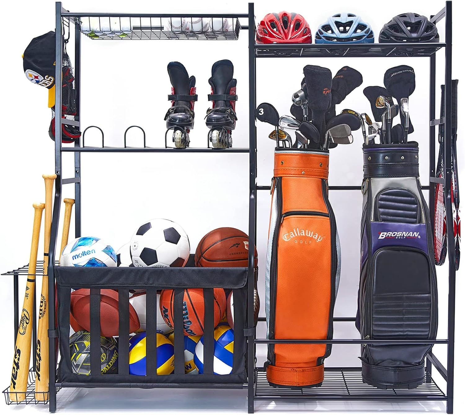 Golf Equipment Organizer For Garage - Garage sportartikelen opbergrek golf tas standaard