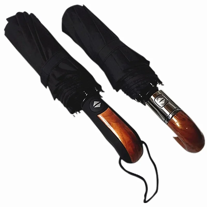 Golf Umbrella Large - Luxe Omgekeerde Paraplu Mannen Houten Handvat