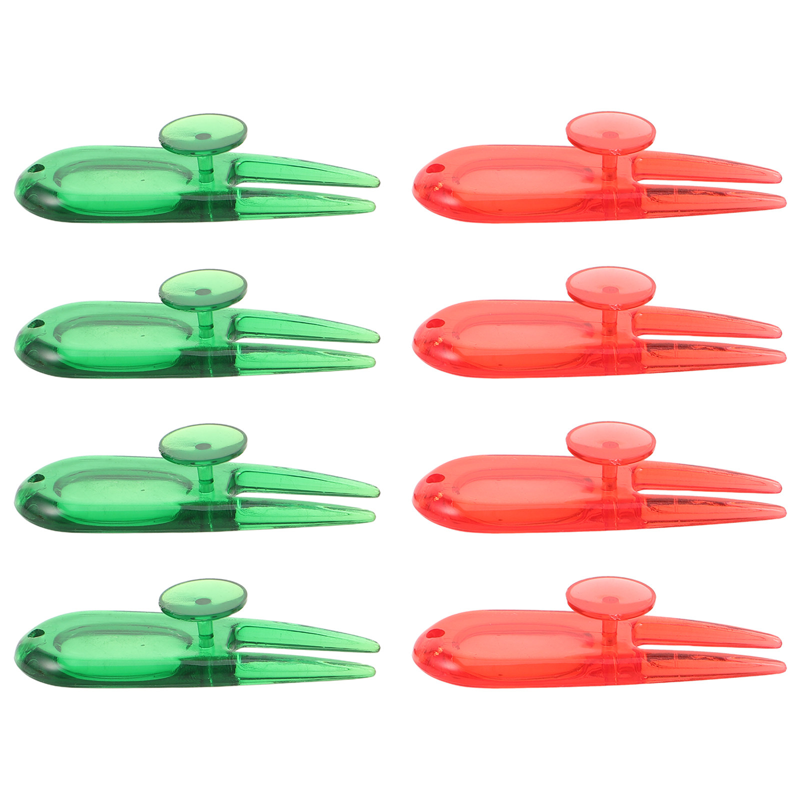 Divot Repair Tool - 8-delige golf-divottool van plastic - compacte