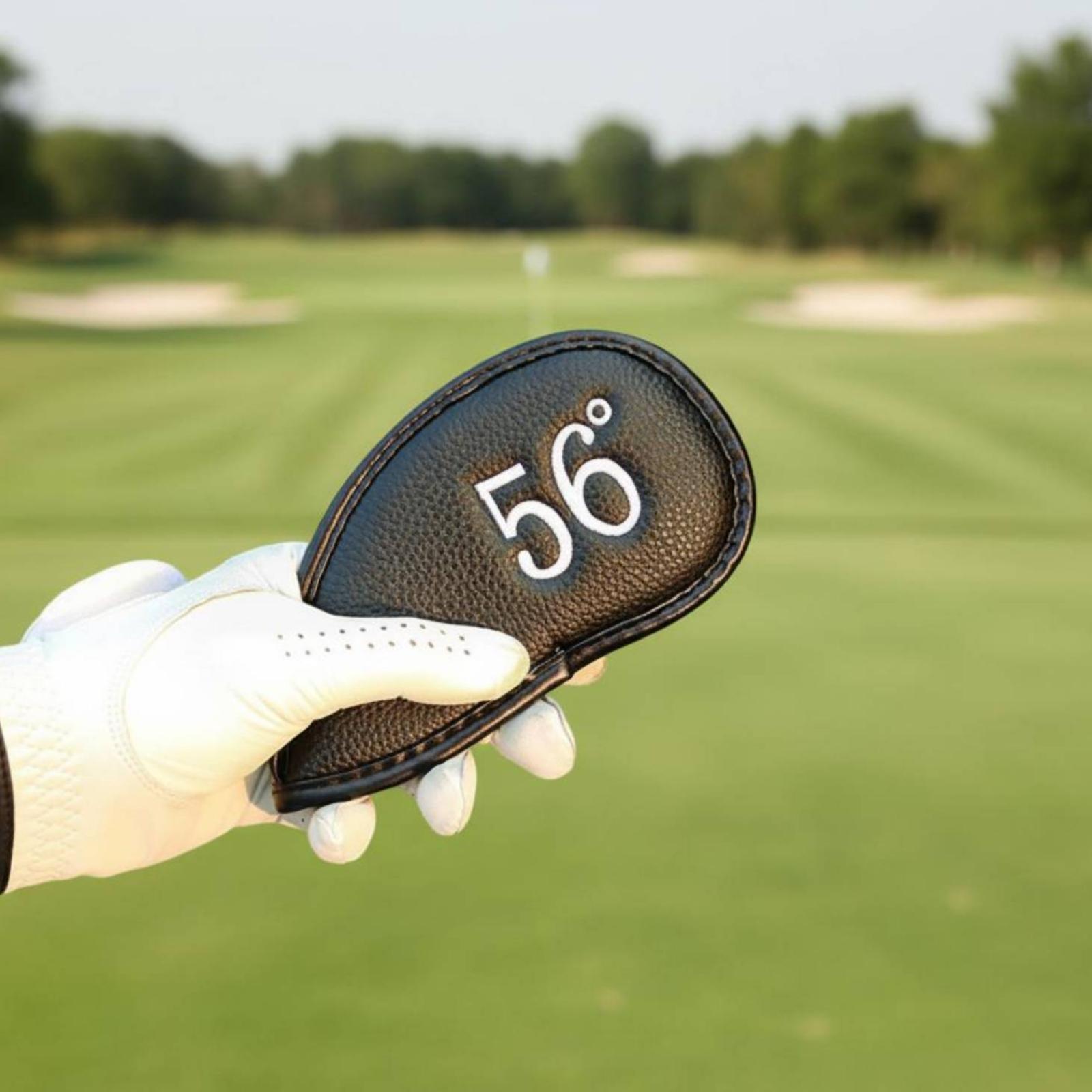 Golf Equipment Manager - Golfclub hoofdbeschermer met nummermarkering, PU lederen
