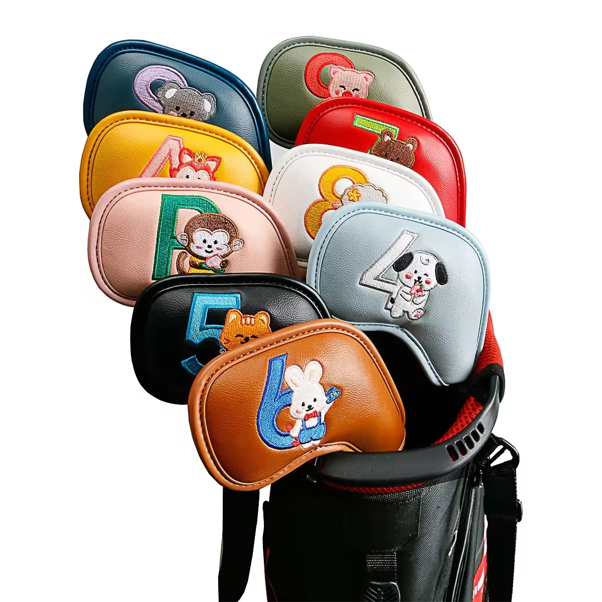 Golf Equipment Organizer - 9 stuks schattige cartoon dieren golf