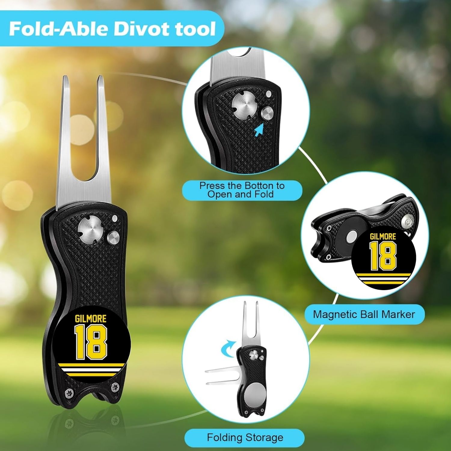 Golfclub reinigingsset met gol - Divot Repair Tool recensie en prijs