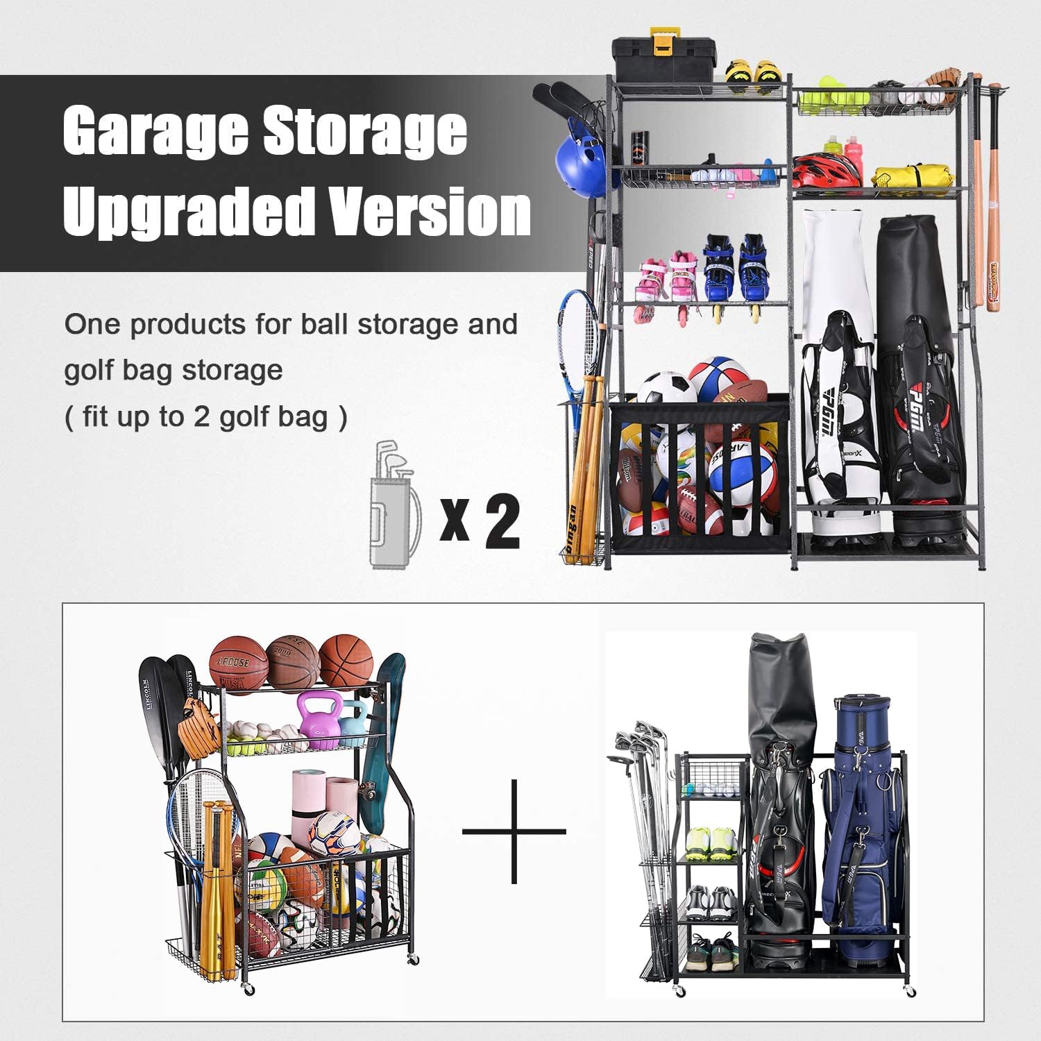 Garage sportartikelen opbergst - Golf Equipment Organizer For Garage recensie en prijs