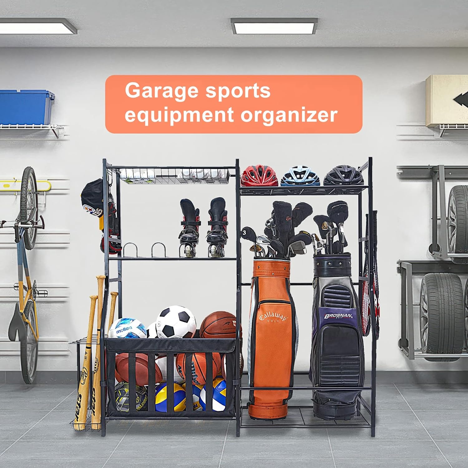 Garage sportartikelen opbergre - Golf Equipment Organizer For Garage recensie en prijs