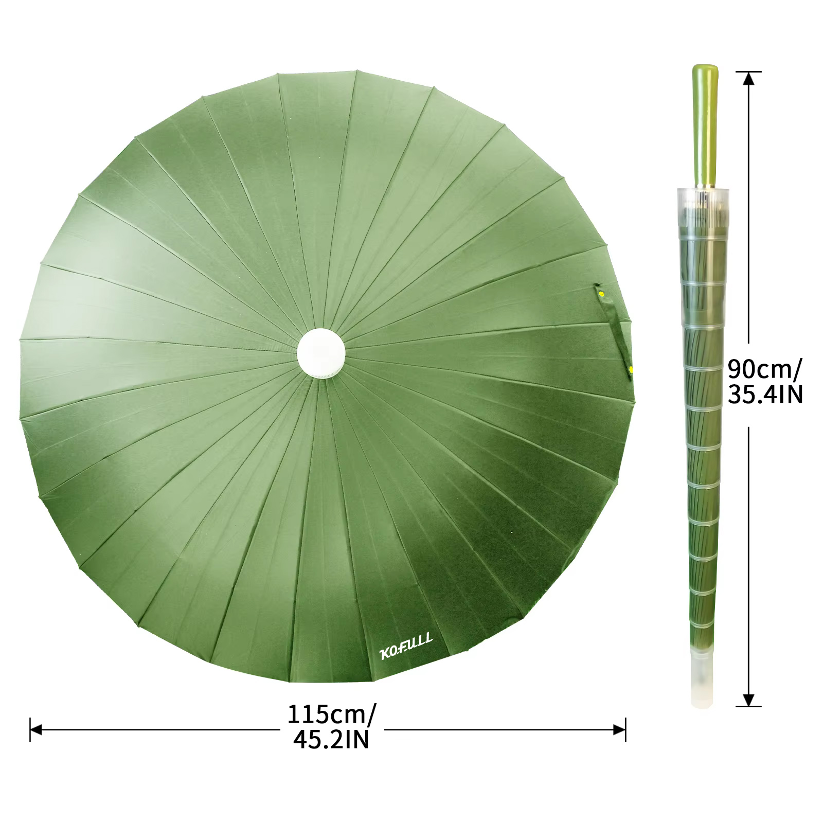 Golfparaplu 24 botten Grote wi - Golf Umbrella Large recensie en prijs