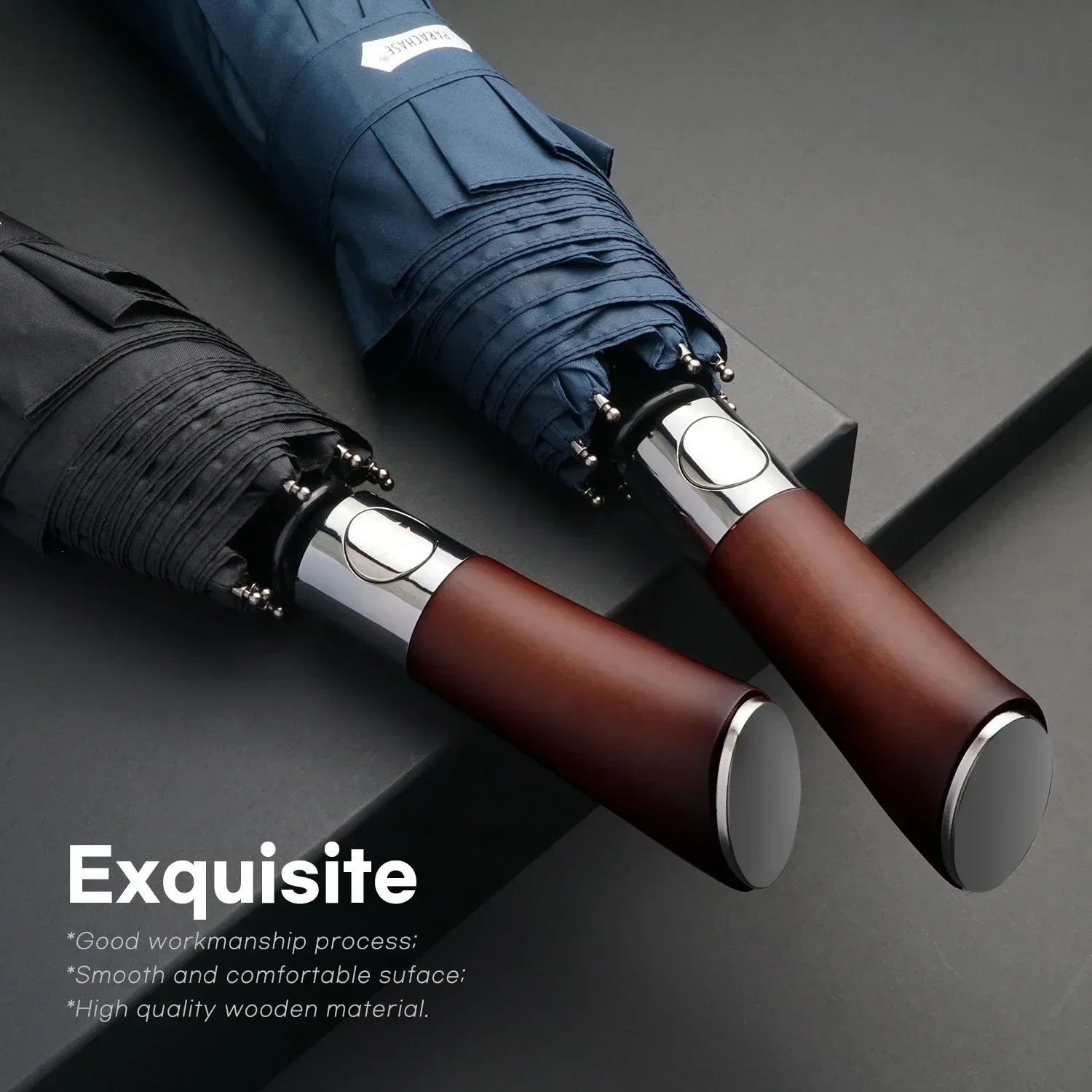 Automatische paraplu met houte - Golf Umbrella Large recensie en prijs