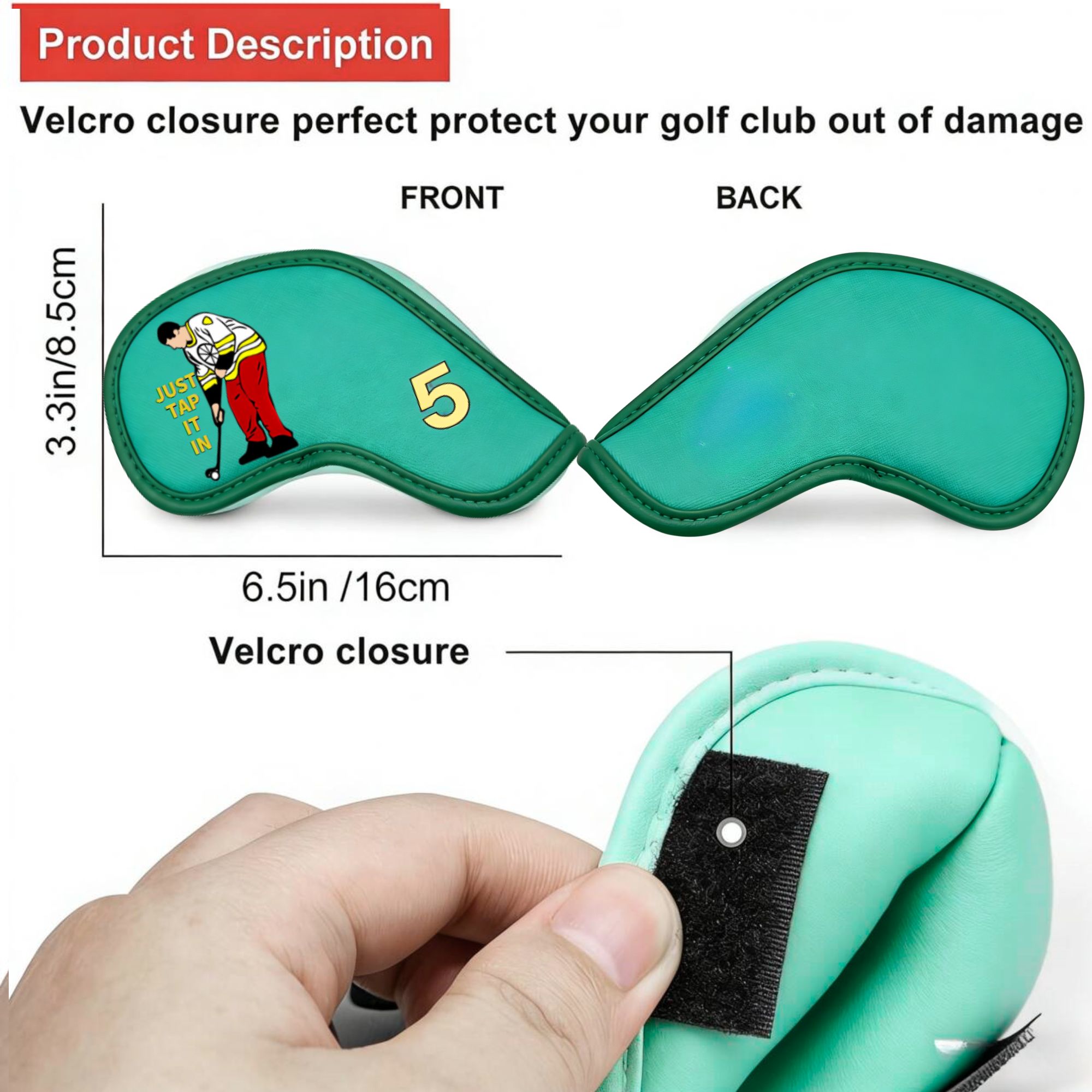 9 stuks golfijzerhoezen met gr - Golf Equipment Organizer recensie en prijs