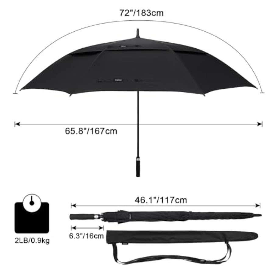 Automatische open golfparaplu, - Golf Umbrella Large recensie en prijs